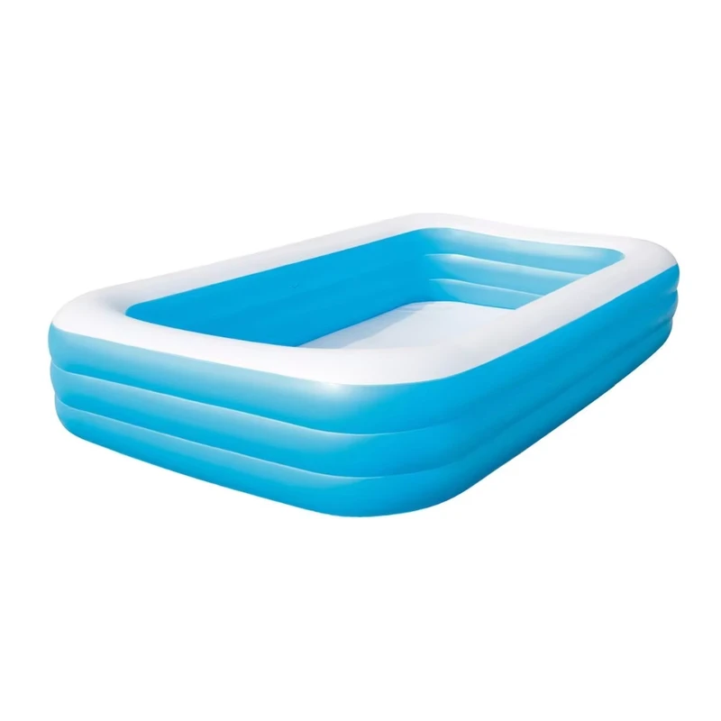 Piscina Familiare Deluxe Blu Rettangolare 54009 3.05m*1.83m*56cm Piscina Gonfiabile per Bambini