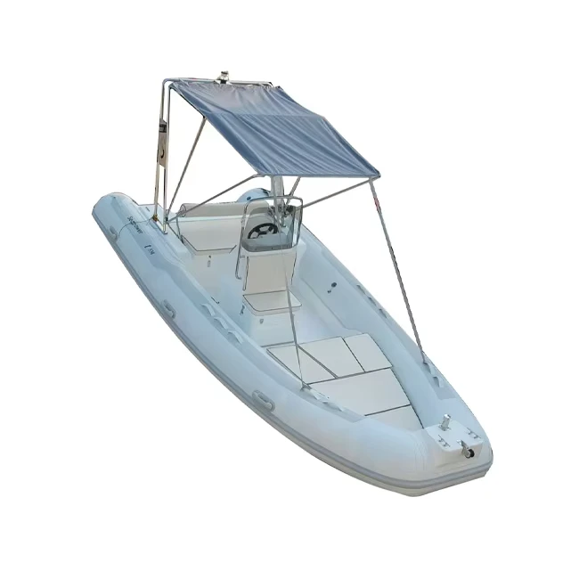 480 casco rígido de fibra de vidrio de v profundo barco inflable pesado