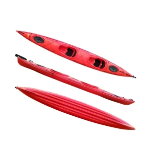 560Cm Sea Kayak 2 Person Sit in Kayak 14ft No Inflatable Touring Boat Plastic LLDPE Canoe
