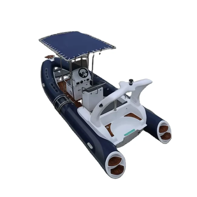 Yacht Fiberglass 580 với động cơ ngoài trời, thuyền phao với PVC Rib và Hypalon, phương tiện nước hiệu suất cao