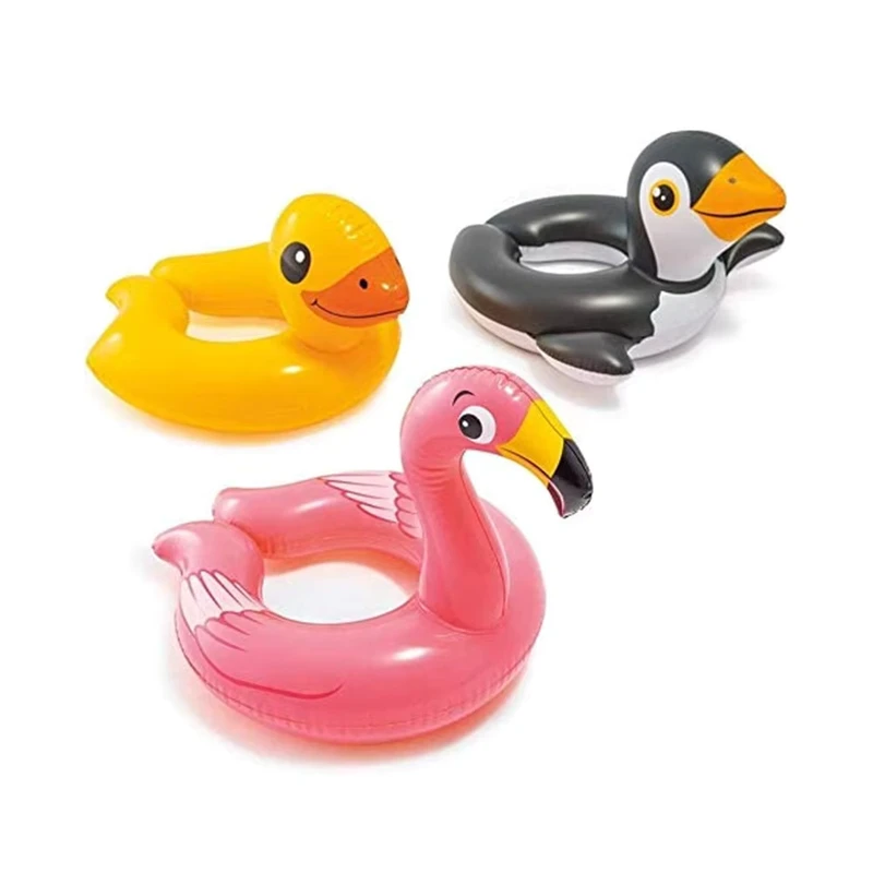 Aksesori Kolam 59220 Bentuk Hewan Anak-anak PVC Lingkaran Renang Inflatable