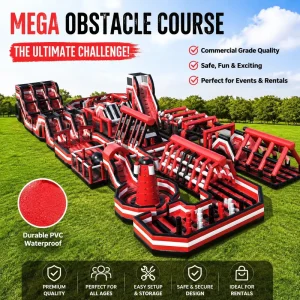5K Inflatable Obstacle Course Park Commercial Grade Giant Inflatable Challenge Course for Events Rentals Outdoor Festivals