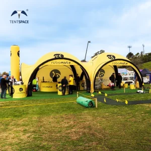 Tienda Inflable para Eventos de Motosport de 5m 6m 7m 8m Fácil de Montar Impermeable Tienda Deportiva para Eventos de Rally Raid