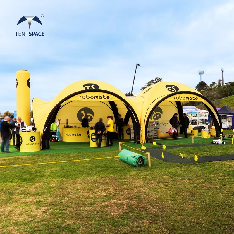 Tenda Inflável para Eventos de 5m 6m 7m 8m para Eventos de Motorsport Montagem Fácil Tenda Esportiva à Prova de Água para Rally Raid