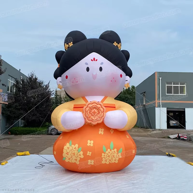 Mascote de Cartoon Inflável Personalizado de 5m - Personagem Gigante à Prova de Água para Festivais