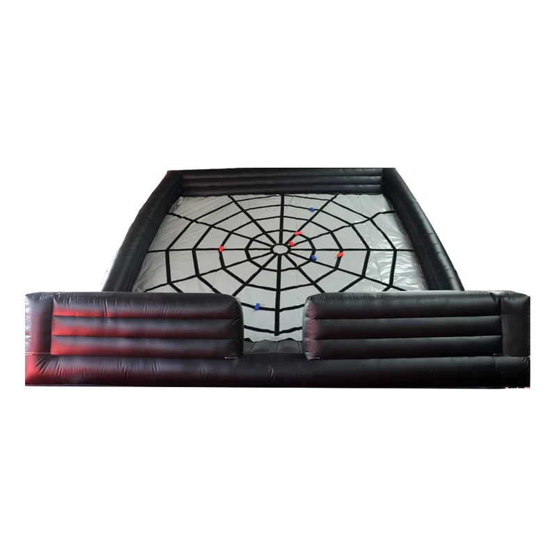 5m Diameter Inflatable Spider Wall Game 30° Inclined Velcro Token Collect Challenge Inflatable Spider Web for Team Building