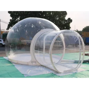 5m Dome All Clear Inflatable Bubble Camping Tent with Silent Blower N Steel Frame