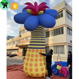 Decoración Inflable Gigante de 5 m con Iluminación Personalizada para Flores para Festival en Escenario Exterior