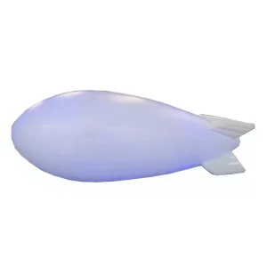 Balon Helium Inflatable Pesawat 5m untuk Iklan, Blimp Helium Komersial untuk Promosi