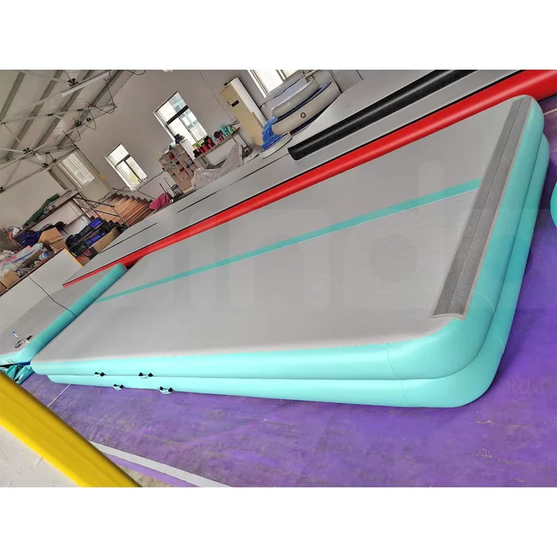5x2x0,2 m Bereit zum Versand Mini Grünes Tumbling Aufblasbare Luftbahn Matte Gymnastik Luftbahn