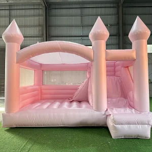 5x4m Pink Inflatable Bounce House Combo High Quality Pvc Inflatable Trampoline Combo Slide Inflatable Castle Combo for Kids