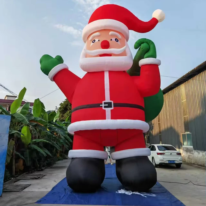 6-10m 19ft 26ft 32ft Giant Christmas Party Decor Inflatable Santa Claus with Built-In Fan
