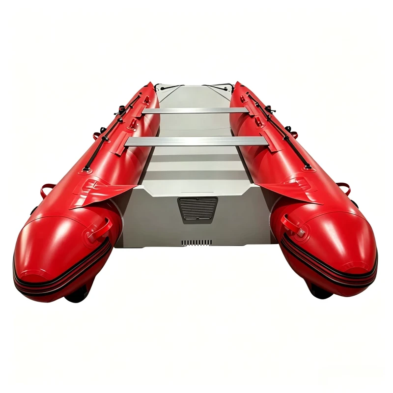 6 Person 450cm 15ft Heavy Duty PVC Inflatable Kayak Stable Durable Canoe Boat for Fishing Touring Recreational Water Sports