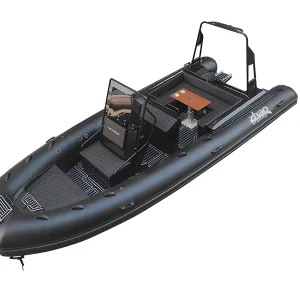 6.4-meter aluminum keel boat keel 640 lightweight fishing inflatable boat for sale PVC ORCA high-speed