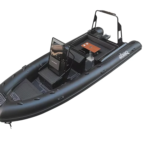 6,4-meter aluminium kielboot kiel 640 lichtgewicht vissersopblaasboot te koop PVC ORCA hoge snelheid