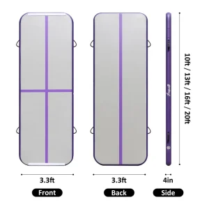 6.6ft 10ft 13ft 16ft 20ft 30ft 40ft Inflatable Airtrack Equipment Tumbling Gym Mat Air Track for Gymnastics