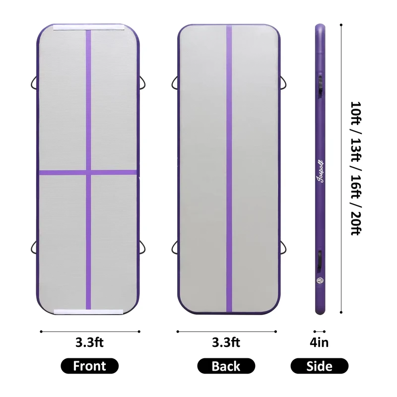 Peralatan Airtrack Inflatable 6,6ft 10ft 13ft 16ft 20ft 30ft 40ft Matras Gym Tumbling Air Track untuk Senam