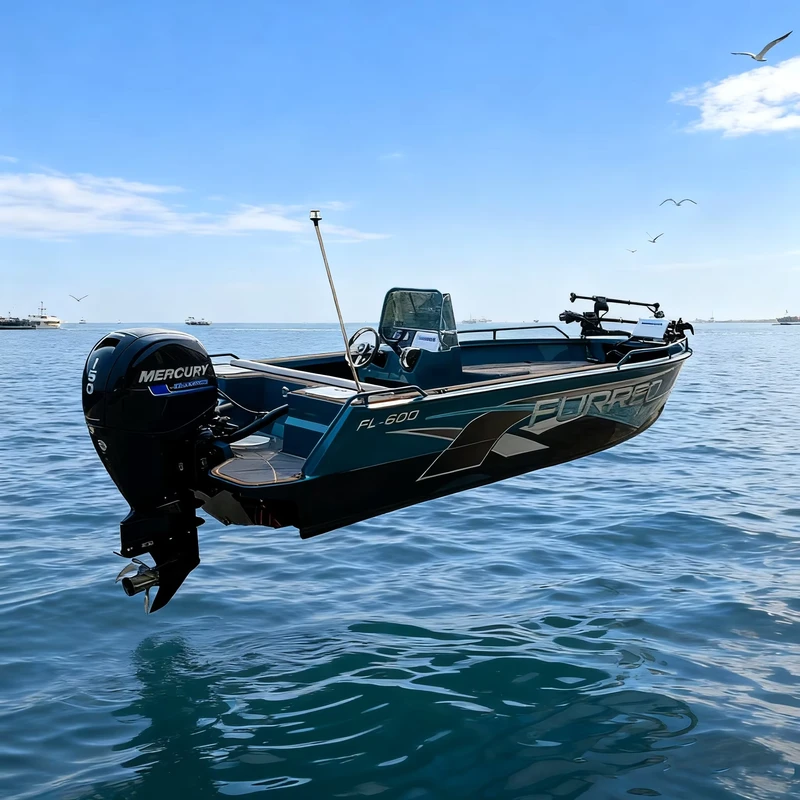 fully welded aluminum 6-meter external recreational entertainment cabin fishing boat, leisure yacht