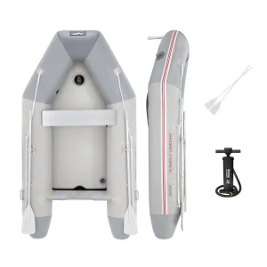 65047 Caspian Pro Set Inflatable Dinghy Fishing Boat PVC Rowing Rib Motor Boat with Aluminum Oars