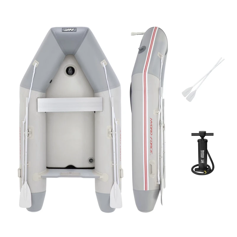 65047 Caspian Pro Set Inflatable Schlauchboot, PVC Ruderboot mit Aluminiumruder