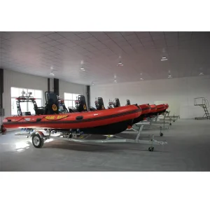 650 keel boat Hypalon semi-rigid inflatable boat with aluminum hull