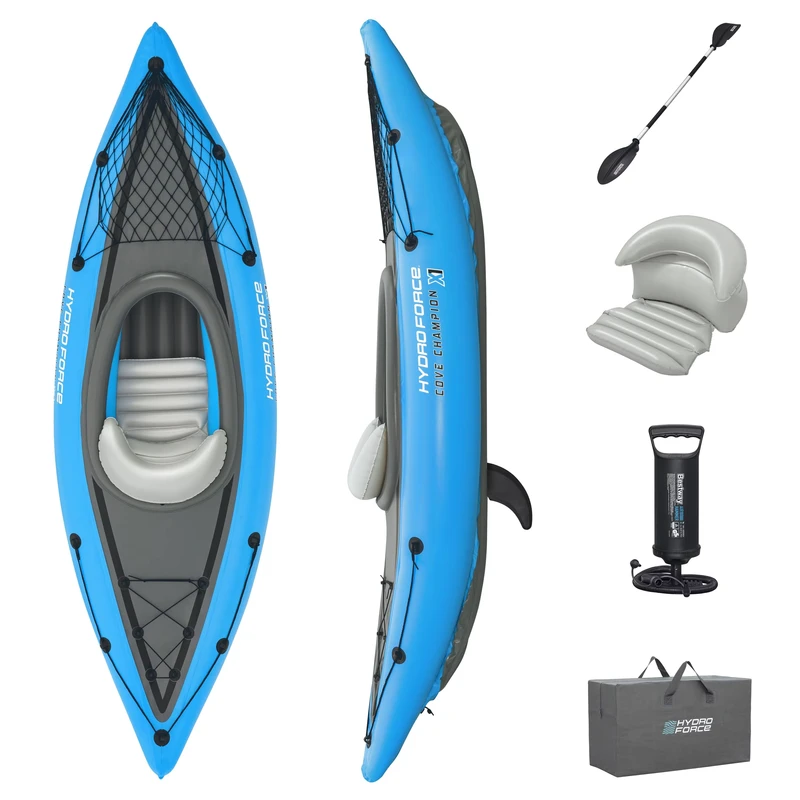 65115 Hydro Force Cove Champion X1 Set kayak gonfiabile per 1 persona 2,75 m x 81 cm