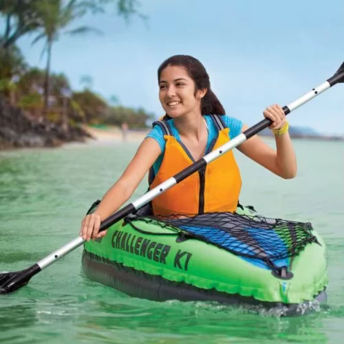 Kayak gonflable Challenger K2 pour deux personnes en PVC, accessoires de bateau de sauvetage, longueur de 3,1 à 4 m pour lacs, rivières et océans