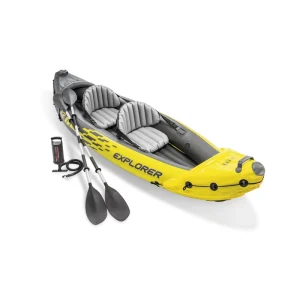 68307 K2 Kayak Adult Fast Rowing Inflatable Boat with Paddle for Lake Fishing Outdoor Landing PVC Plastic Sports Gear