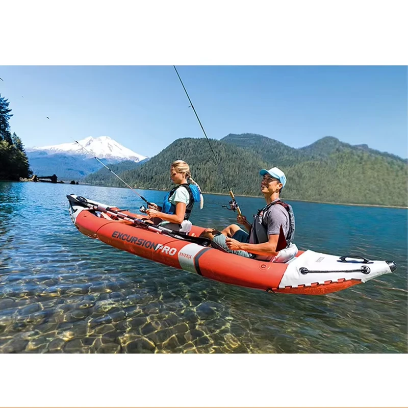 68309 Kayak Boat Hovercraft 2 People Electric Padded Inflatable Fishing Kayak Boat