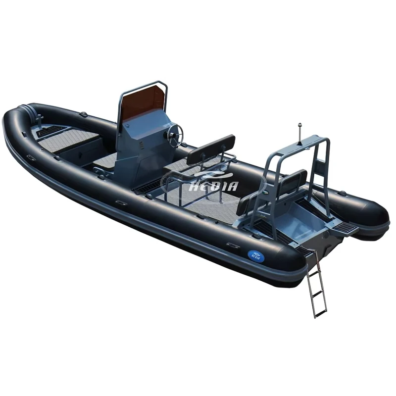 เรืออลูมิเนียม Hypalon ORCA ขนาด 6 เมตร แบบลึก-V แบบกึ่งแข็งพร้อมมอเตอร์