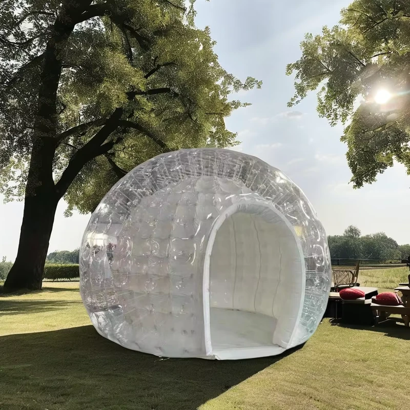 6m Transparentes Aufblasbares Bubble Snow Globe Zelt für Geschlechtsrevealfest Werbe-Partybedarf