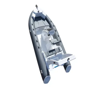 Kapal Inflatable RIB 6m Fiberglass dan Aluminium Material PVC atau Hypalon yang Andal untuk Memancing dan Olahraga