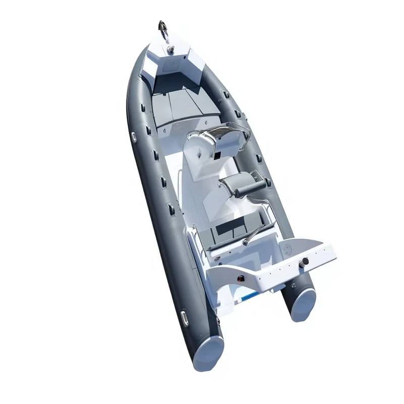 Thuyền cao su RIB 6m bằng sợi thủy tinh và nhôm, vật liệu PVC hoặc Hypalon đáng tin cậy cho câu cá và thể thao