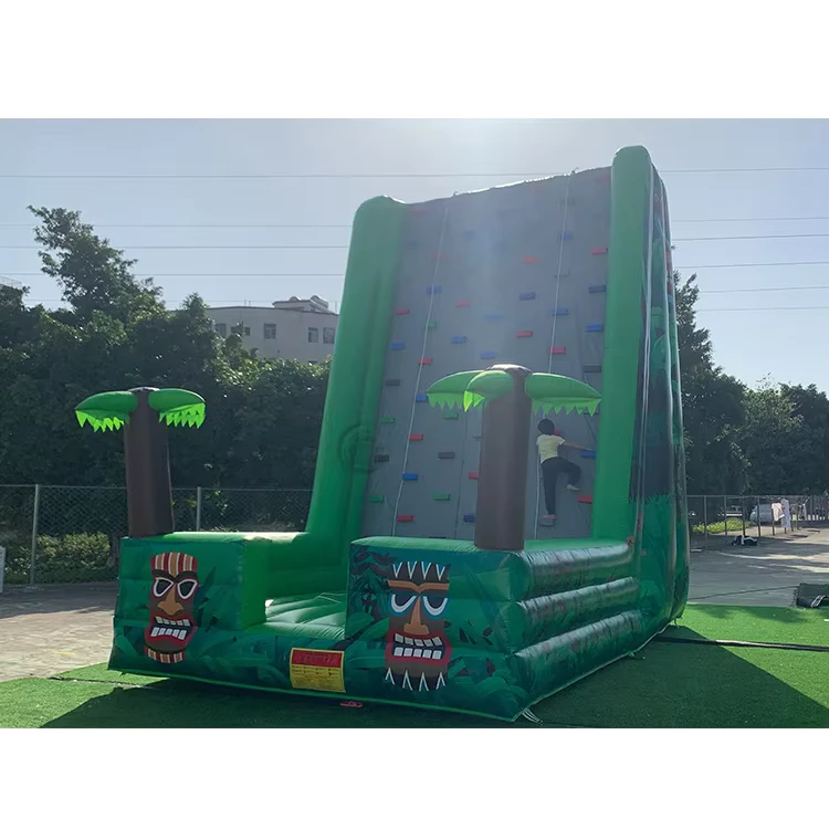 Paredes de escalada inflables de 6mH para adultos, juegos al aire libre