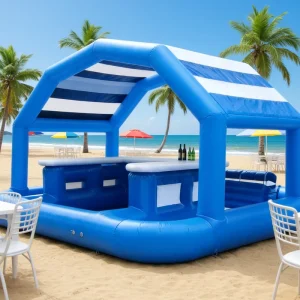 На заказ надувной бар для мероприятий, PVC, 6x5x4м, плавучий, для вечеринки