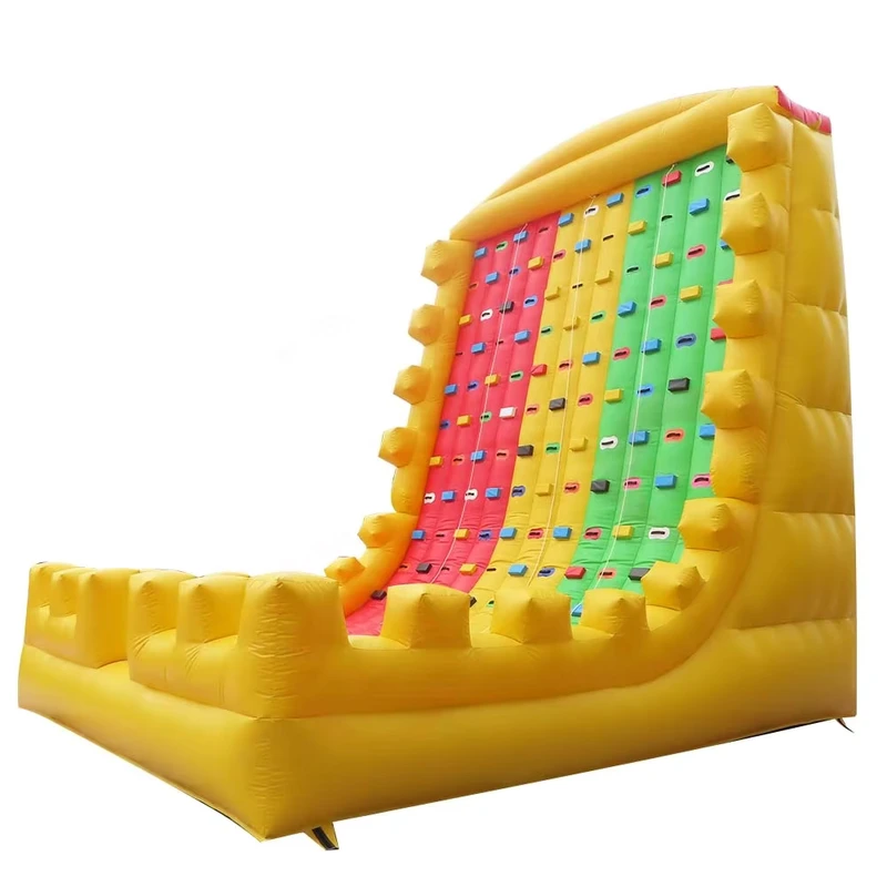 Parede de Escalada Inflável Gigante de 6x5x5mH para Jogos Desportivos, Bouncer Comercial, Escalada Rock Inflável para Crianças e Adultos