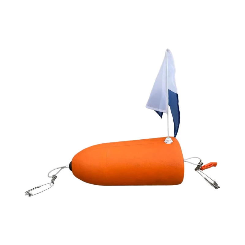 Flutuador de PVC 7" X 15" com Bandeira Incluindo Apito para Salvamento