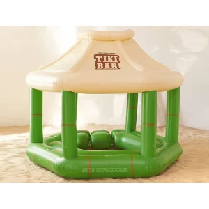 Bar Tiki Gonfiabile Portatile da 7,5' per Feste in Piscina e Intrattenimento