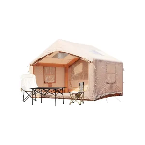 7.5m² Outdoor Camping Inflatable Tent PVC Oxford Cloth Double Layer Waterproof Moisture-Proof Thickened Four Seasons Portable