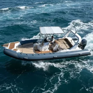 7.6m Boat with Outboard Boat, RIB Boat, Hypalon PVC Yacht Suitable for Marine Waters