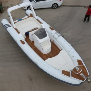 7.6m 경량 인플레이터블 RIB760 유리섬유 선체 PVC 하이팔론 럭셔리 낚시 보트 CE 인증 레크리에이션 및 스포츠 활동에 적합 RIB 760