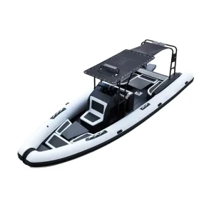 760CM Rigid Inflatable Rib Yacht PVC Hypalon Aluminum Rib Saltwater Fishing Boat