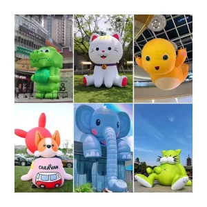 8-10ft Oxford/PVC Large Sitting Cartoon Doll Advertising Inflatables Commercial Promotion Holiday