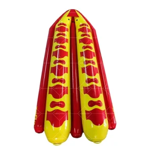 Bateau Banane Gonflable pour 8 à 12 personnes pour Surf à la Plage & Parc Aquatique, Jouets d'Été Indispensables pour le Fun