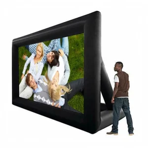 8-20 Foot Digital Inflatable Projector Screen with Air Blower for Outdoor Camping Oversized Waterproof Movie Screen