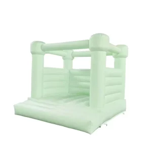 8*8ft Mint Green Bouncer Inflatable Wedding Jumper Bounce Houses with Blower Bouncer for Wedding
