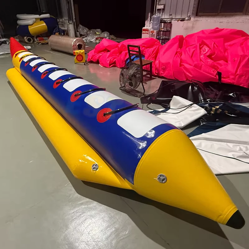 8 Erwachsene Banana Boats Kommerzielle Aufblasbare Banane Ziehboot Wasser Schwimmspiele Banana Boot für das Meer