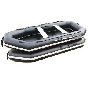 8 Person Rescue Whitewater River Floating Raft With Raft Drop Stitch Floor Liferaft Waterproof Packraft Paddle Kayak