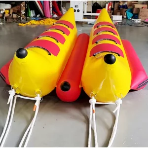 Banana Boat Tiup untuk 8 Orang, Pengendara Laut, Banana Boat Tiup, Perahu Tarik untuk Olahraga Air