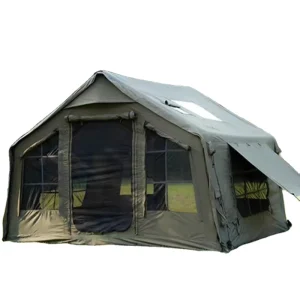 8.0 Luxury Green PVC Four season Air Inflatable Camping Outdoor Waterproof Tent